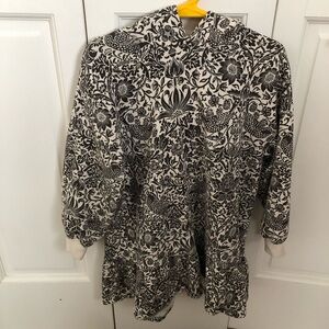 Next morris and co hooded sweatshirt girls Dress 5-6 print cotton